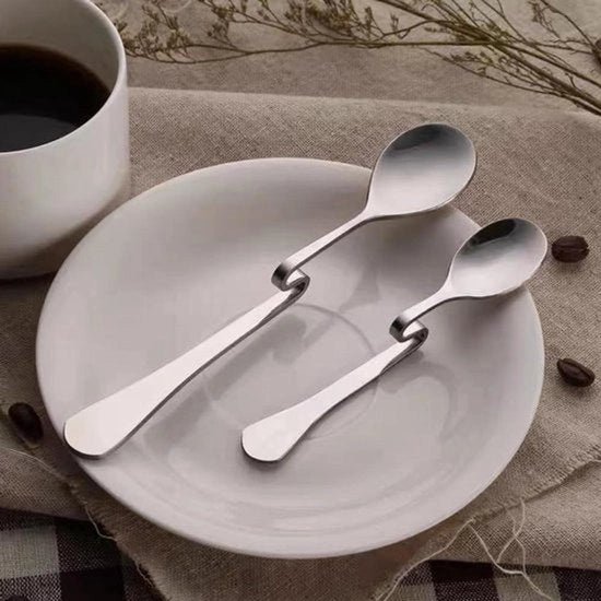 Set di 8 spatole con manici incurvati - spatola a uncino con curva - spatola con manici incurvati - set di 8 spatole