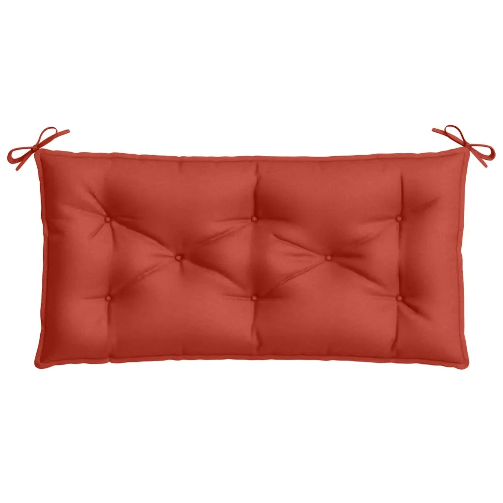 Cuscino Panca Giardino Rosso MÃ©lange 100x50x7 cm Tessuto