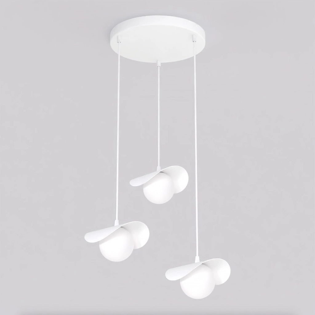 Lampada a sospensione Ritual in acciaio bianco opaco