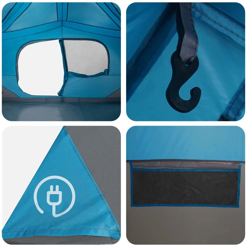 Tenda Istantanea Blu 365 x 380 x 200 cm Poliestere e Acciaio 42028700