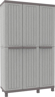 Recinzione per Giardino - Recinzione per Esterno - Recinzioni per Giardino - Ricovero per Giardino - Materiale Plastico - 110x50x180cm - Grigio - XXL