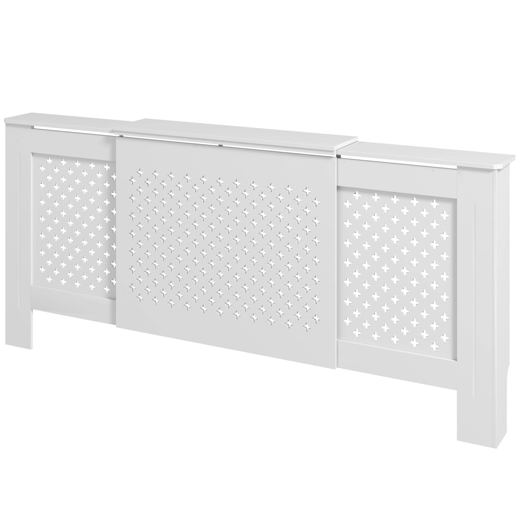 Mobile copririscaldatore regolabile ¨C zephmum ¨C bianco 136-200x21.5x91.7 cm