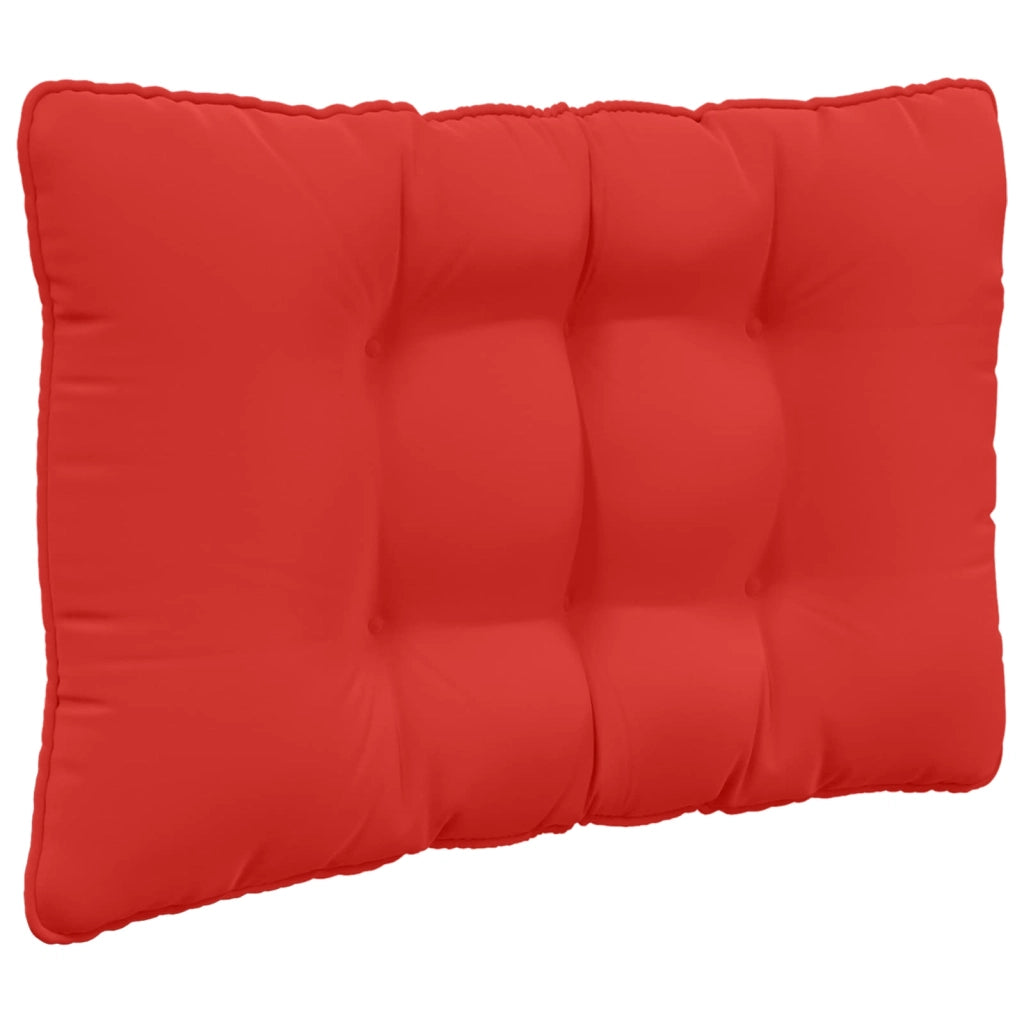 Cuscino per divano da esterno 3 pcs Rosso Poliestere