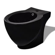Bid¨¨ Rotondo in Ceramica di Alta Qualit¨¤ con Piede Nero CFW5783755