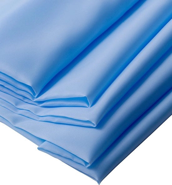Voeringstof Lichtblauw - 200 cm x 150 cm - Fatto in Italia - Venduto per metro per lavori di sartoria, abbigliamento, volesso, giacche, pantaloni, gonne, arredamento, cuscini - Tela di poliestere per volesso