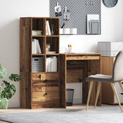Scrivania con Storage Legno Vecchio Legno Ingegnerizzato