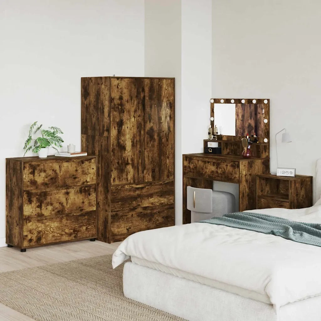 Armadio Rovere fumé 80 x 31 x 81 cm Legno multistrato