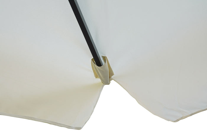 Ombrellone Decentrato da Giardino 3x2m Florida Telo in Poliestere Ecrù