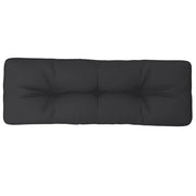 Cuscino per pallet | Cuscini per sedie Nero 120x40x12 cm in Tessuto