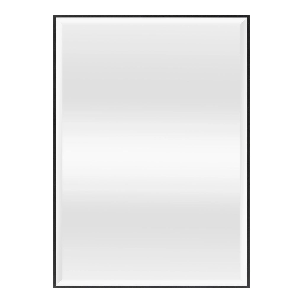 Specchio da Parete Novoli a Taglio Sfaccettato 50 x 70 cm Nero [en.casa]