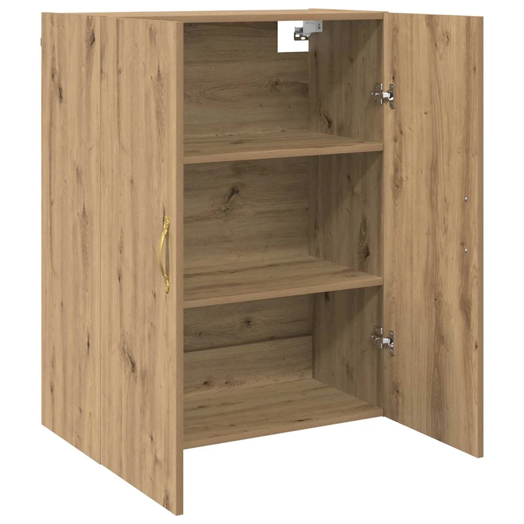 Mobiletto a muro 2 pcs Rovere artigianale 69,5 x 34 x 90 cm