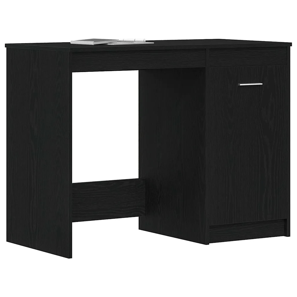 Scrivania Rovere Nero 100 x 50 x 76 cm Legno multistrato 862482
