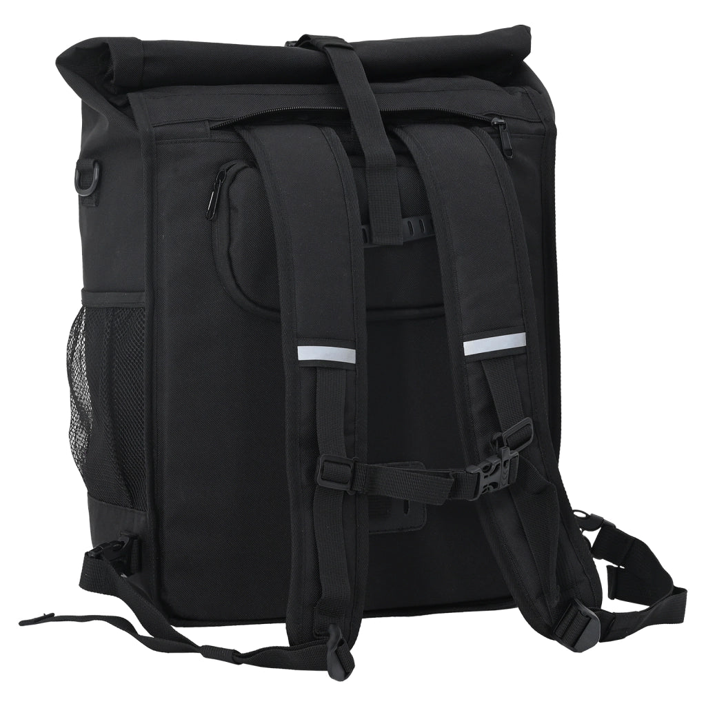 Borsa per bici per portapacchi 25 L Nera 33x16x48 cm