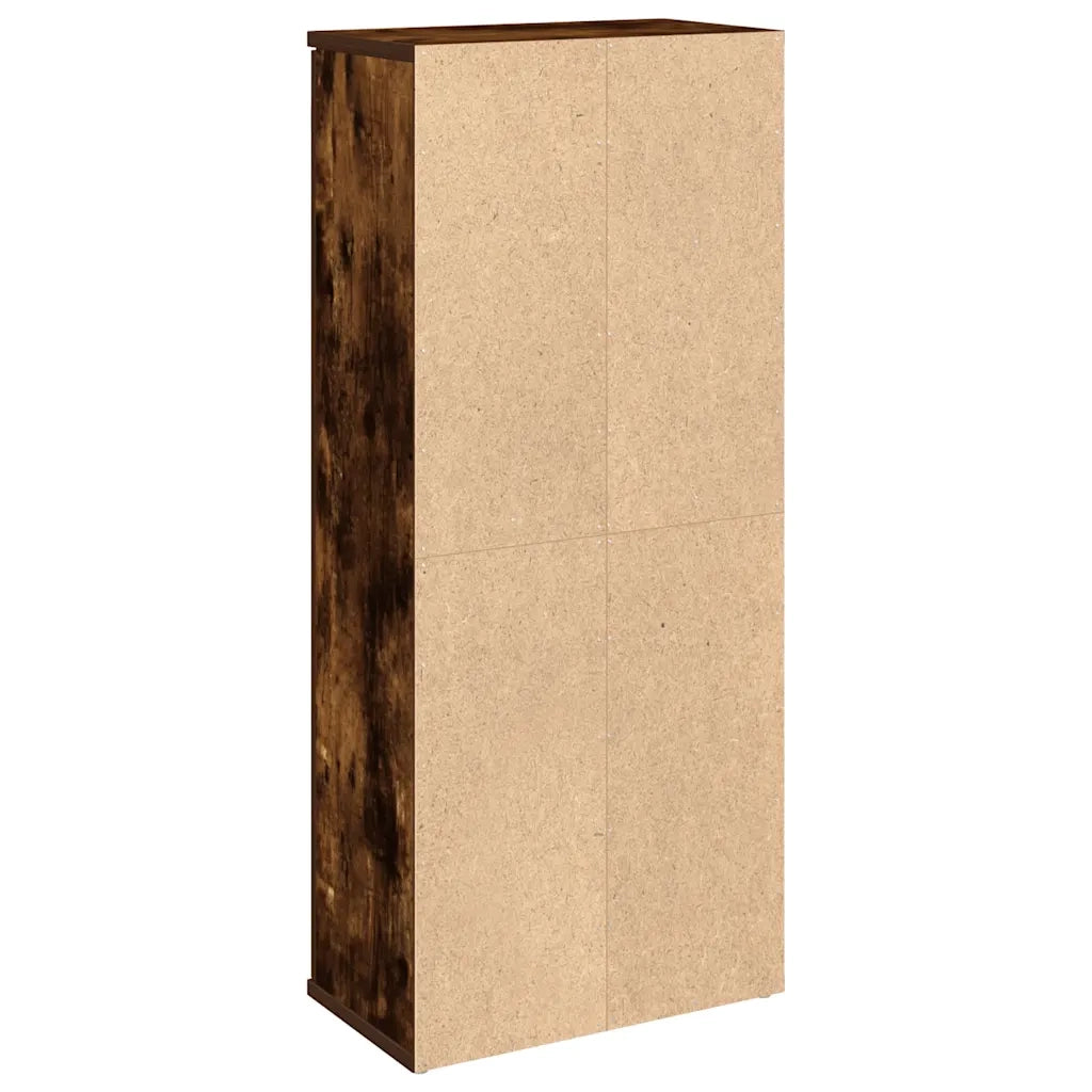 Mobile da Bagno con Portarotolo Rovere Fumo 39x22x90 cm 858528