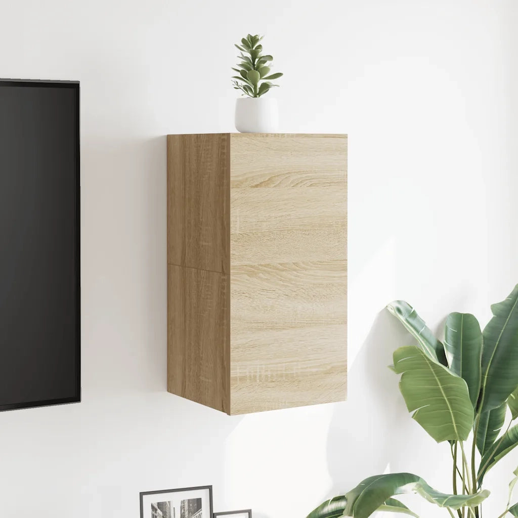 Armadietti a Parete per TV 2 pz Rovere Sonoma 30,5x30x30 cm cod mxl 16031