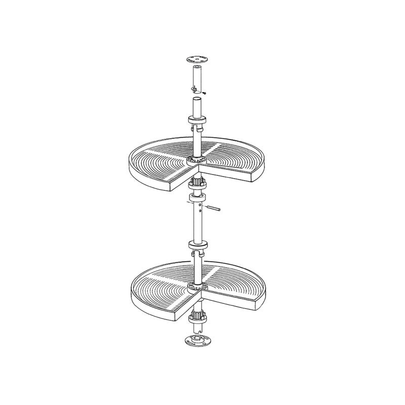 Tappeto antiscivolo per cassetti, effetto tessuto, lunghezza 20m x 480mm, Tecnoplastica, Bianca