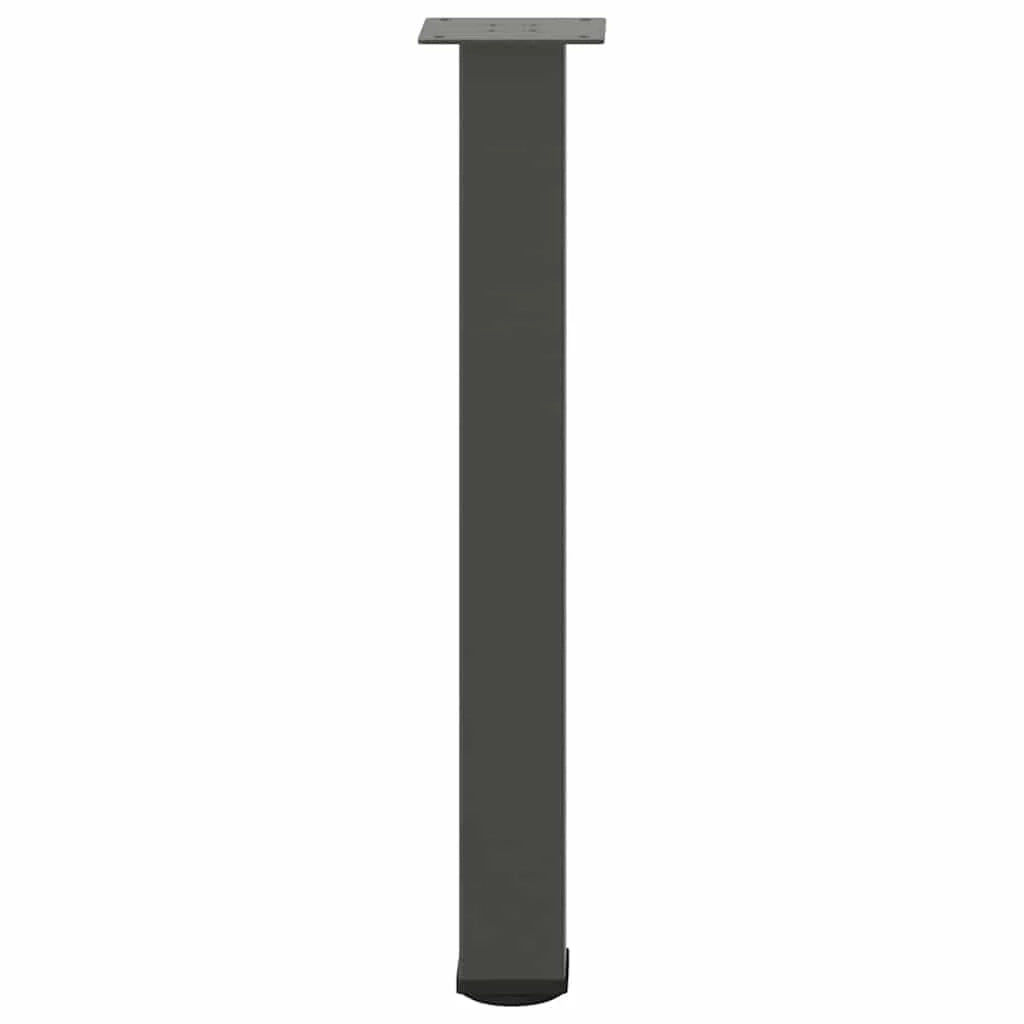 Set di 4 gambe regolabili per tavolo consolle 72-74 cm design moderno elegante finitura in acciaio antracite 02_0056767