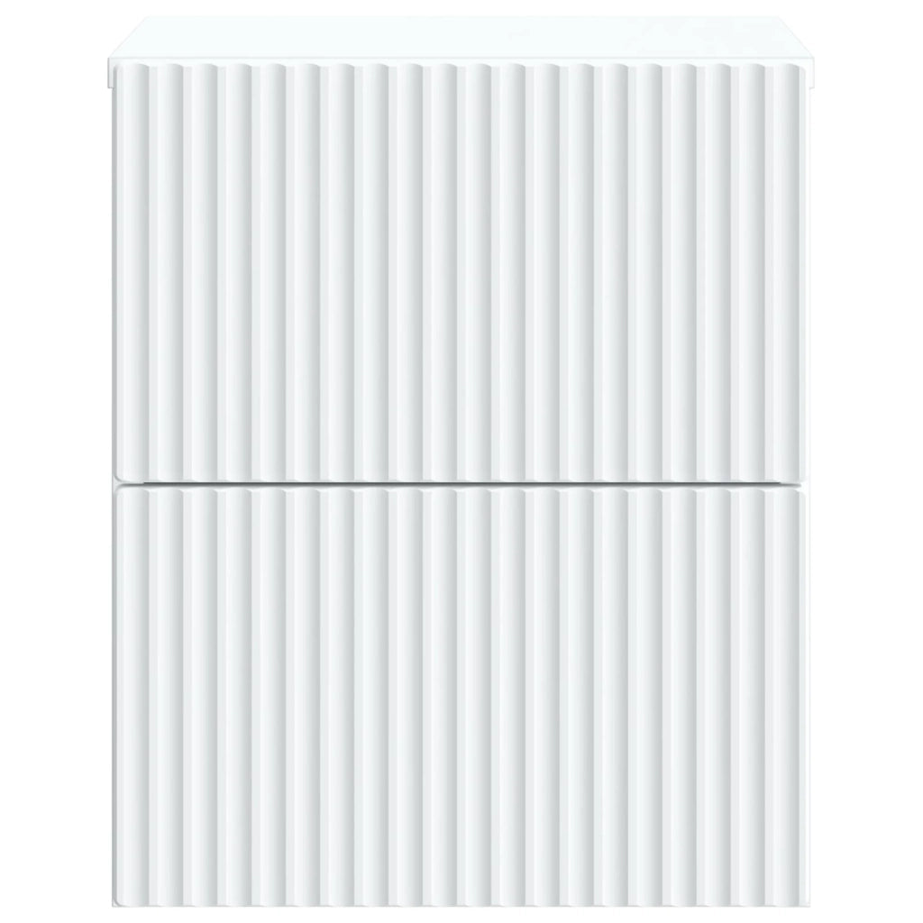 Set di 2 Comodini | Armadio da Notte | Mobiletto da notte a muro Bianco 33 x 34,5 x 40 cm