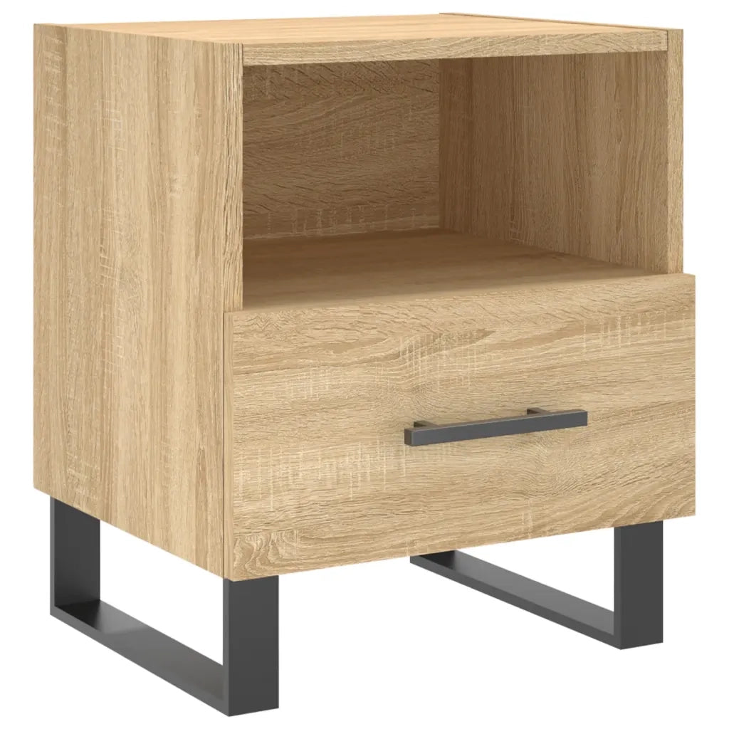 Comodino | Armadio da Notte | Mobiletto da notte Rovere Sonoma 40x35x47,5 cm in Legno Multistrato
