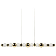 Lampada da parete a LED con paralume in vetro dorato e base in metallo stile glamour luce d'atmosfera soggiorno camera da letto