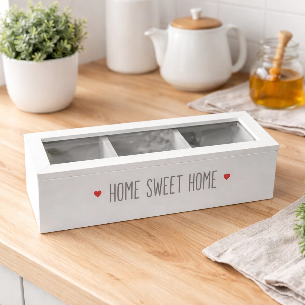 SCATOLA IN LEGNO CON DECORAZIONI ASSORTITE  24*8*7
