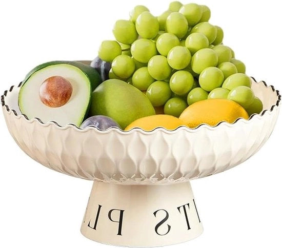 Fruitiera multifunzionale - design elegante - misura perfetta - sostenibile - tavola di appoggio - decorativa - impiattatore di frutta