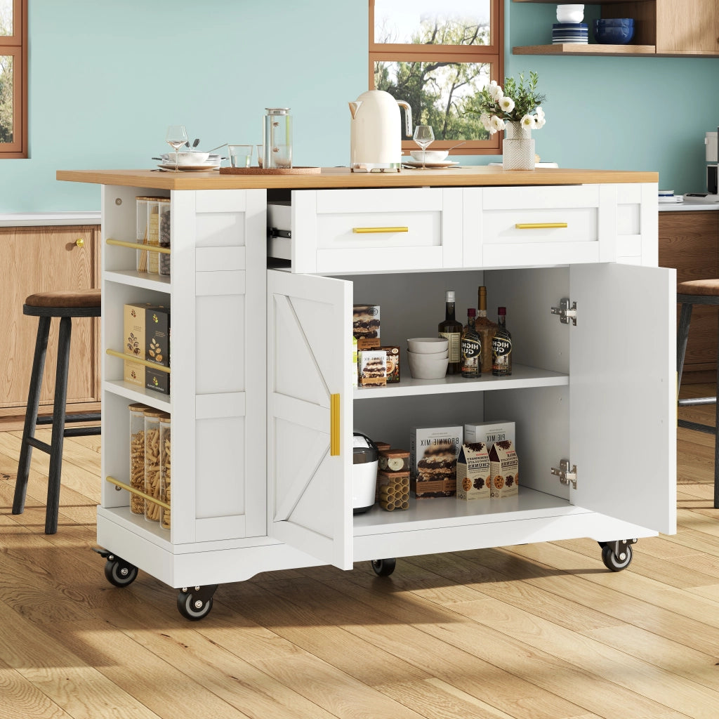Tavolo da Pranzo Allungabile con Buffet e Piano in Legno ¨C MINIMAL ¨C Bianco
