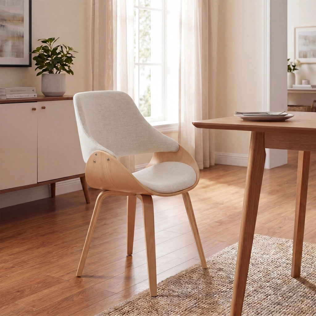 Sedia per sala da pranzo in tessuto Vangale 1