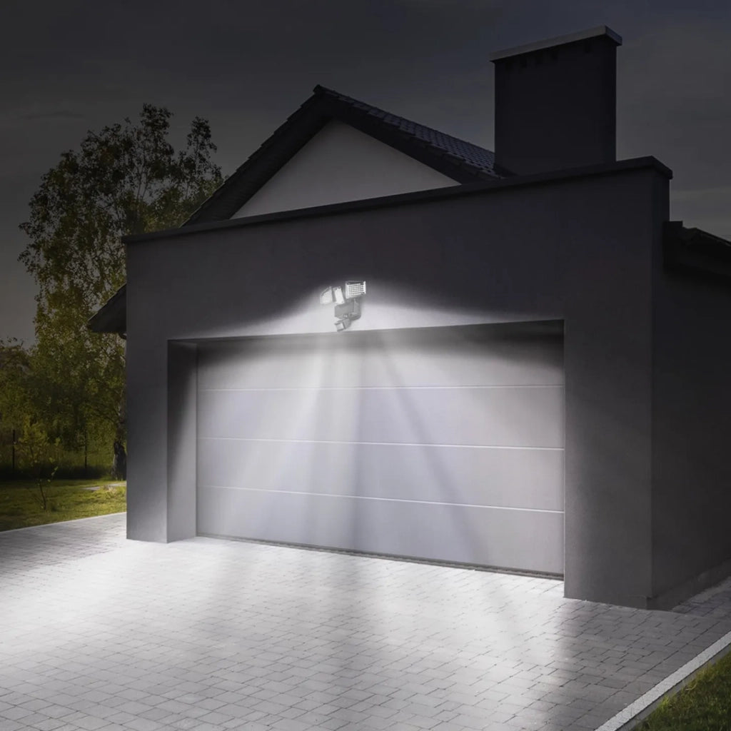 IDMarket - Proiettore solare 3 teste 178 LED rilevatore di movimento
