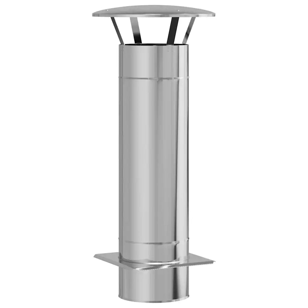 Estensione Camino Argento 35 x 35 x 82 cm Acciaio inossidabile CFW3698405