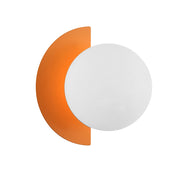 Applique Italux NAUTI sfera vetro bianco arancio G9