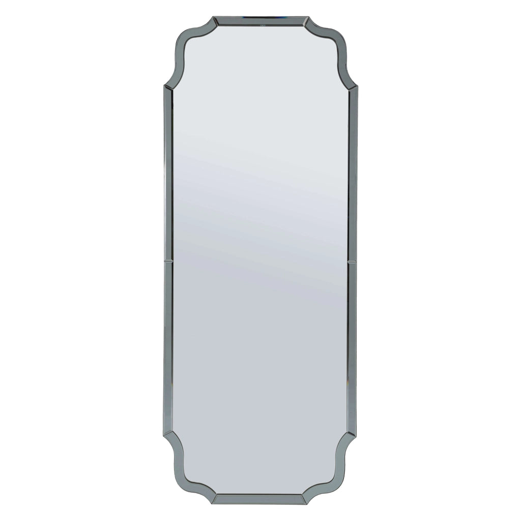 Dadahani, Specchio Cornice Sagomata, 60x150h cm Grigio
