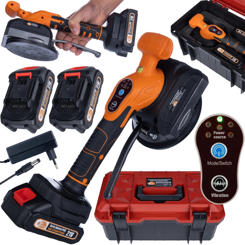 Pompa a Vuoto Vibrante Senza Fili Orange Mosquito OM21V – 21V, 800W, 120kg | Set con 2 Batterie e Valigetta