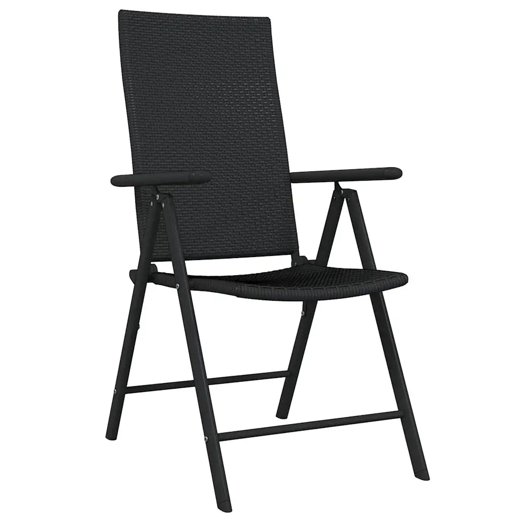Set Mobili da Pranzo per Giardino 7 pz Nero cod mxl 36963