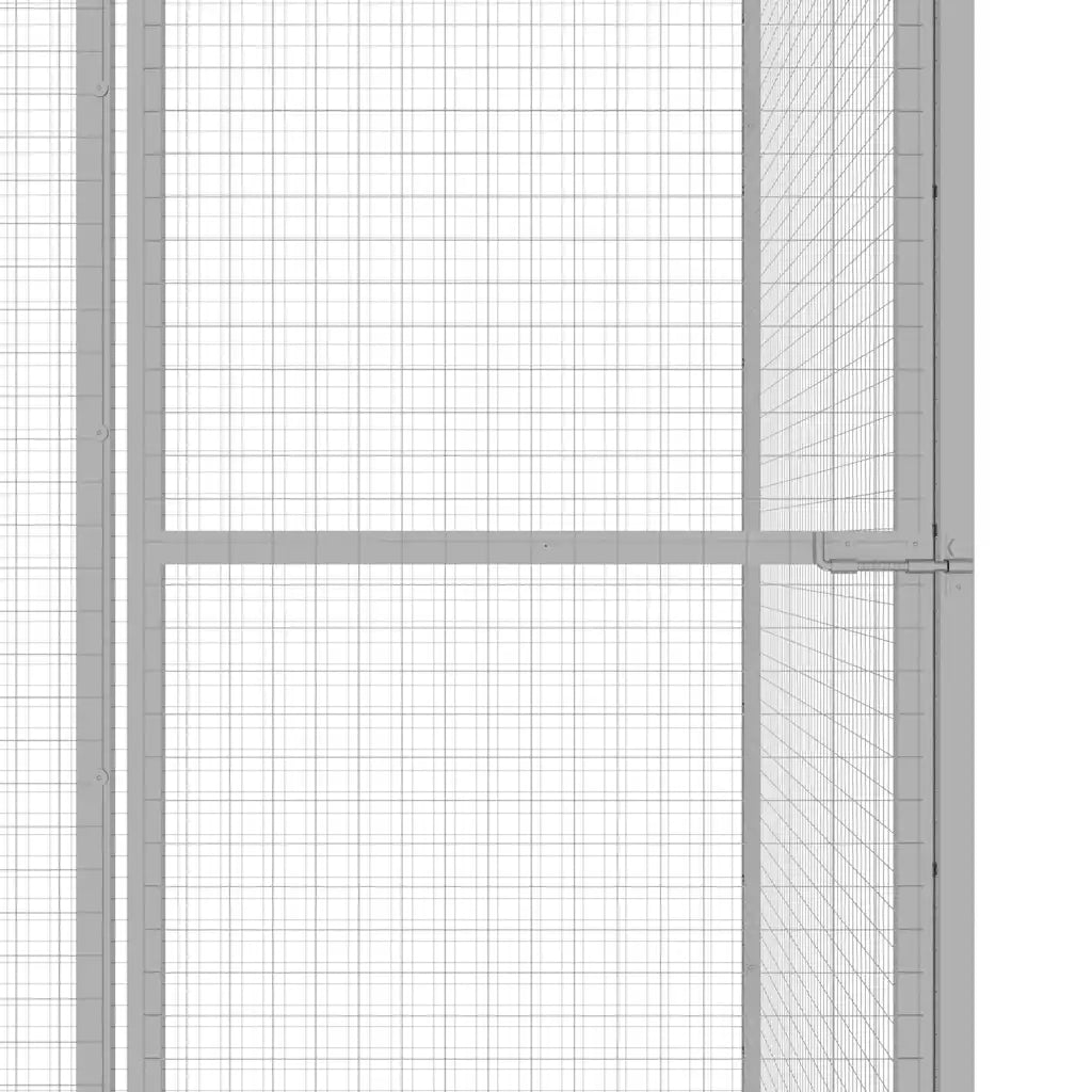 Gabbia per Gatti 1,5x1,5x1,5 m in Acciaio Zincato 146356