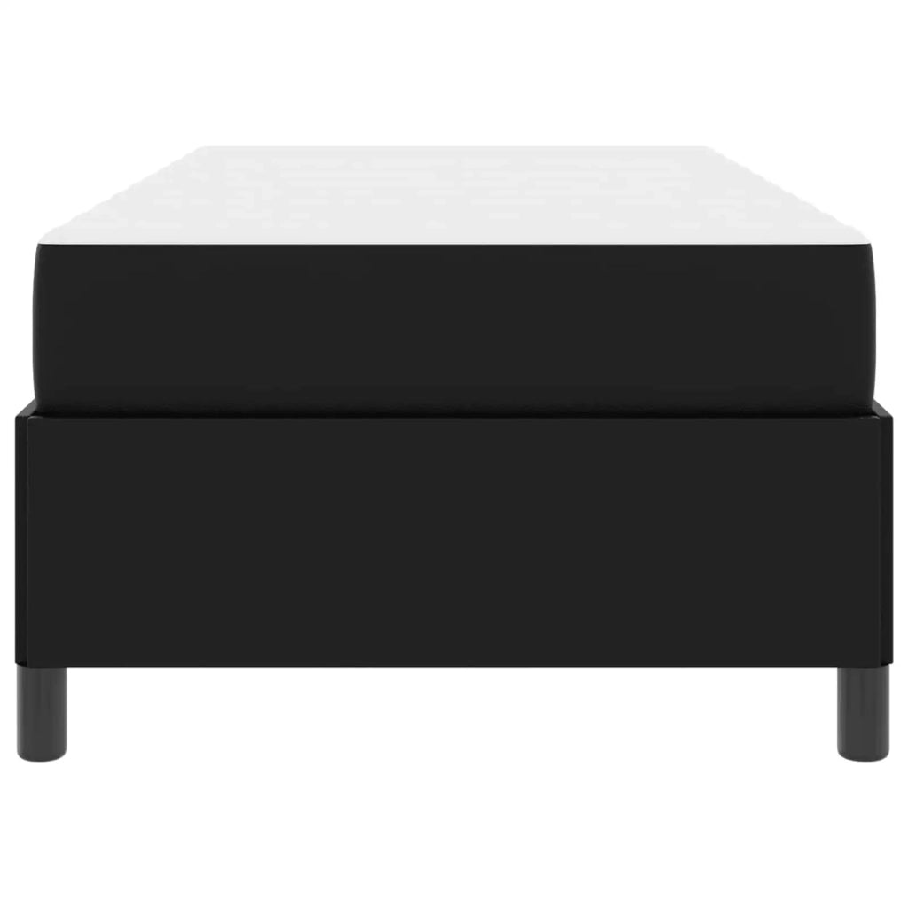 Struttura del letto con materasso Nero 90 x 190 cm Tessuto 3398974