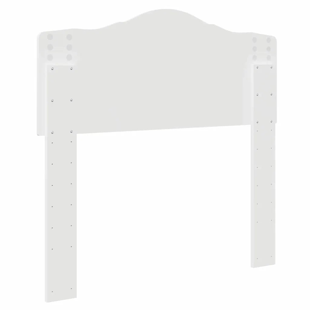 Testiera-Testata-Testiera Decorativa Bianco Lucido 90 cm Legno multistrato 487363