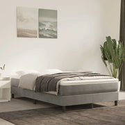 Materasso a Molle-Materasso per letto Grigio Chiaro 120x200x20 cm in Velluto