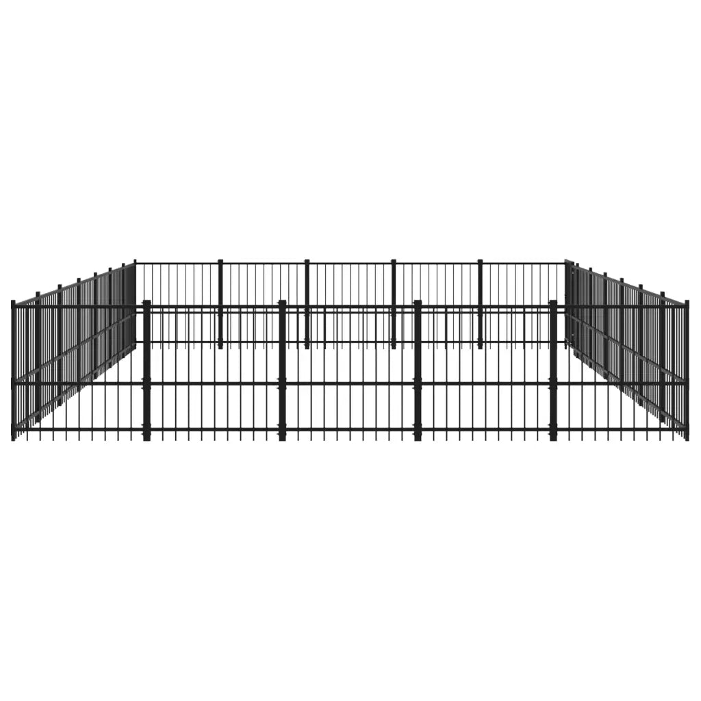 Gabbia per Cani da Esterno in Acciaio 32,93 mÂ²