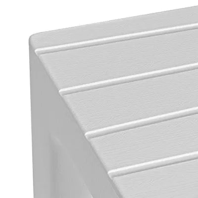 Set 2 pz Lello lo sgabello multiuso ad alta resistenza bianco effetto legno