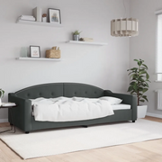 Letto da Giorno Grigio 90x200 cm in Tessuto 354184