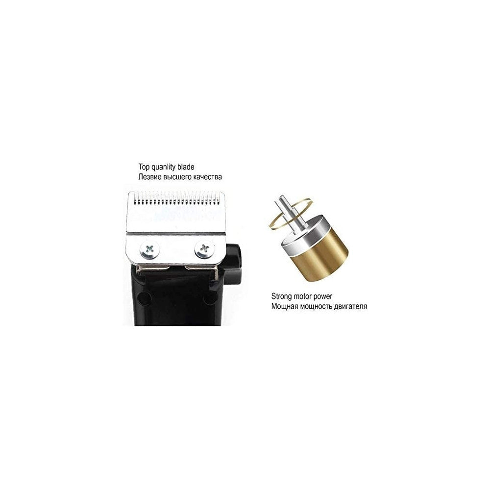 Trade Shop - Tagliacapelli Professionale Clipper Trimmer Silenzioso Con Batteria Led Q-lf530 -