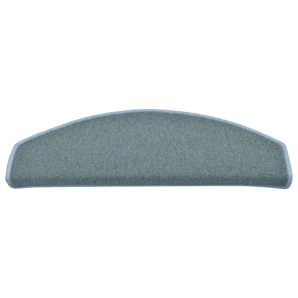 Tappetini per scale 15 pz 65x24x4 cm Blu mare Semicircolari Grandi 322363