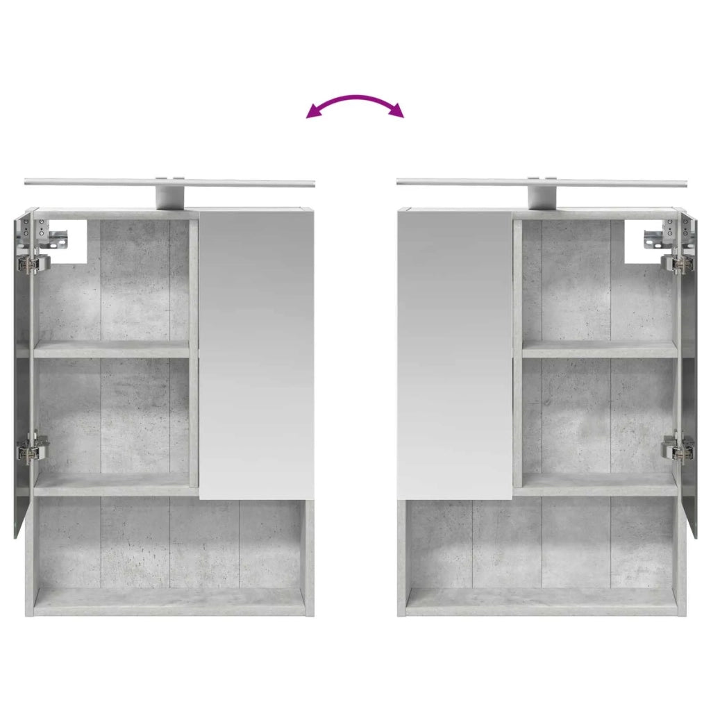 Set di Armadi da Bagno 5 pcs Grigio Cemento 3406522