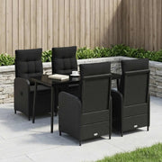 Set Tavolo da Salotto 5 pz Nero 3422454