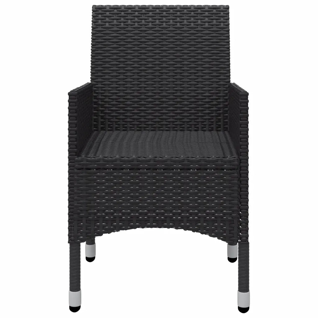 Set Mobili da Pranzo per Giardino 5 pz Nero cod mxl 69300