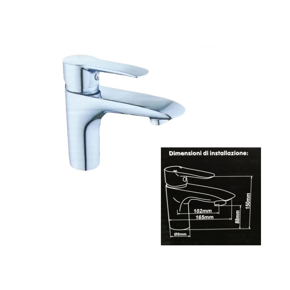 Trade Shop - Miscelatore Rubinetto Bagno Doccia Lavabo Lavandino Monoforo Monocomando -