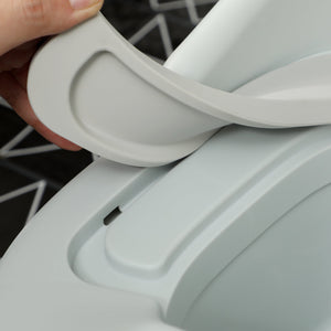 Vasino per Bambini Evolutivo 3 in 1 con Vaschetta Rimovibile Grigio