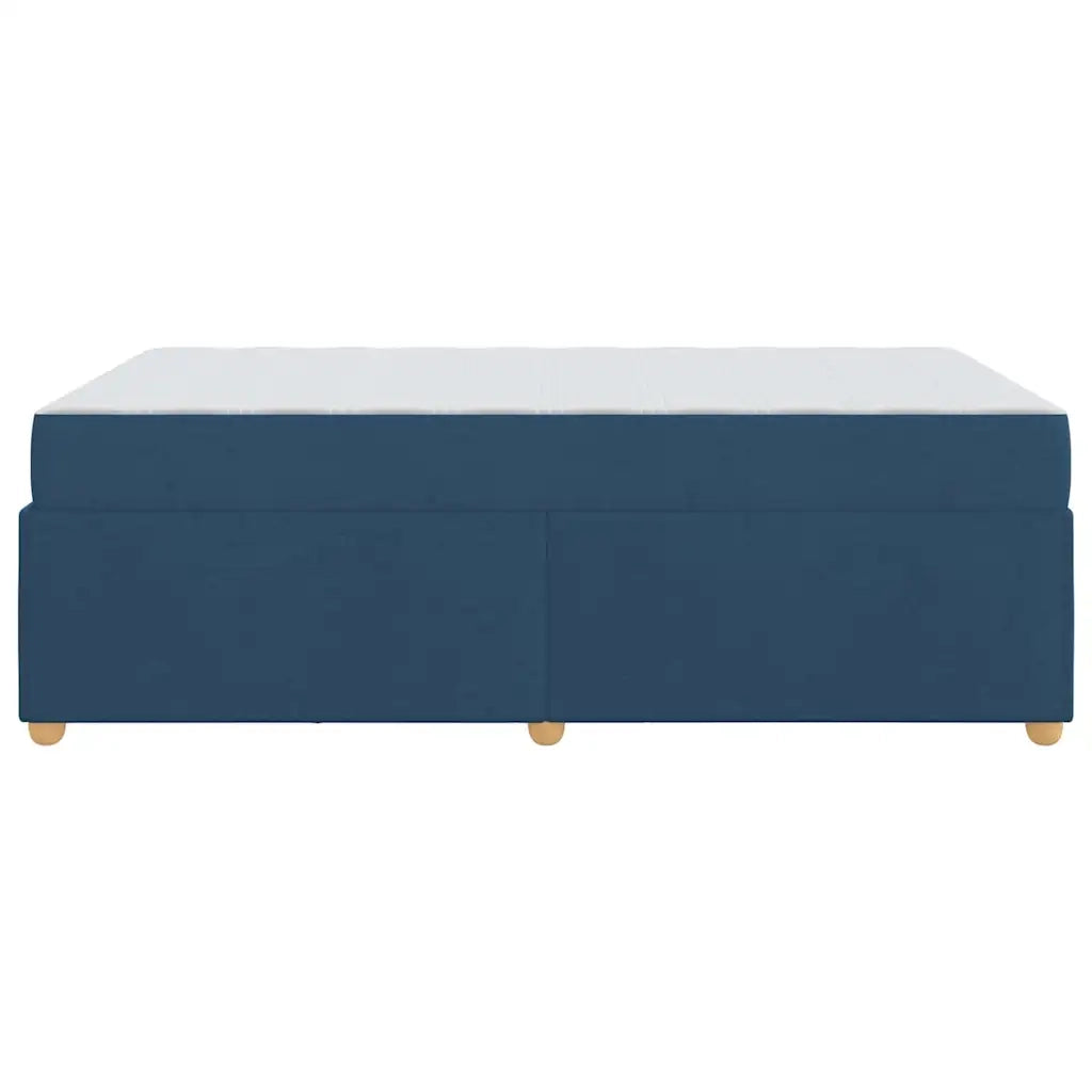 Struttura del letto con materasso Blu 120 x 190 cm Tessuto 3399348