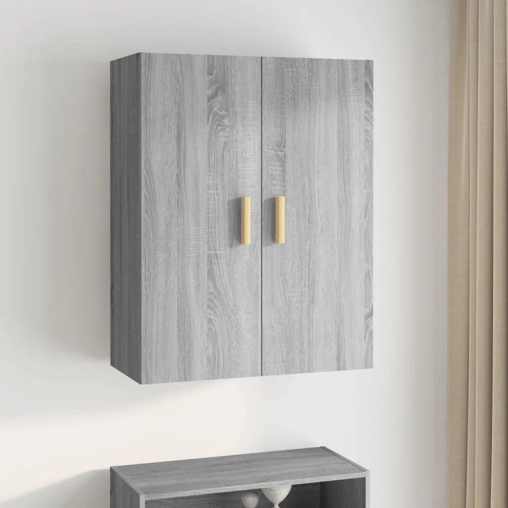 Armadietto Pensile a Parete Grigio Sonoma 69,5x34x90 cm CFW4133530